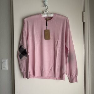 Burberry Pink Crew Neck Sweater